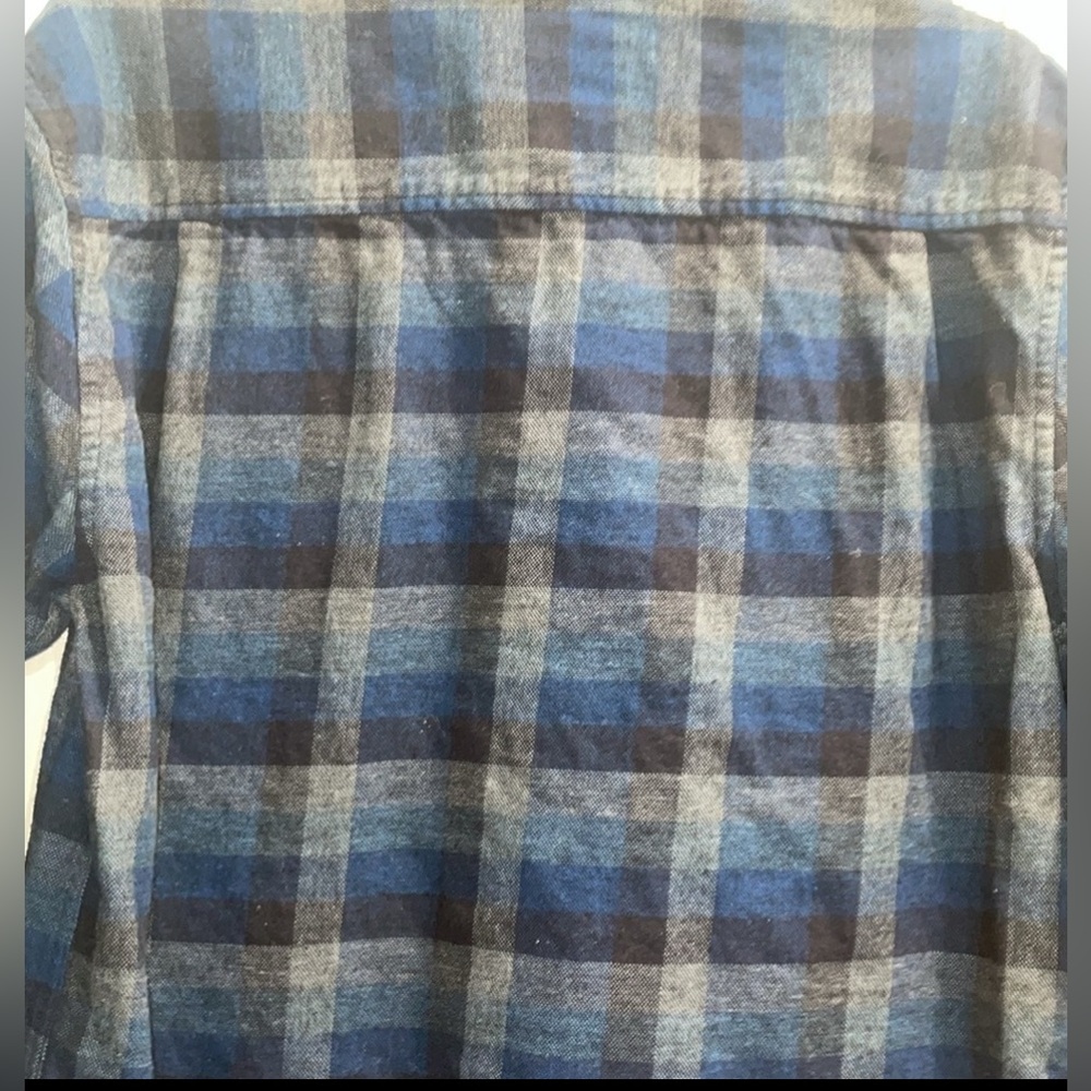 Preowned Original Weather Proof Vintage Flannel Size Medium Dark Blue Color. - Picture 10 of 12